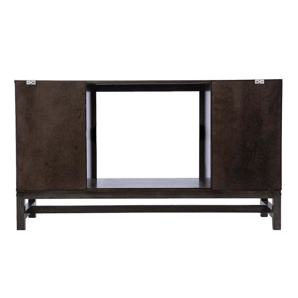 Lannington Touch Screen Electric Fireplace with Media Storage. Picture 8