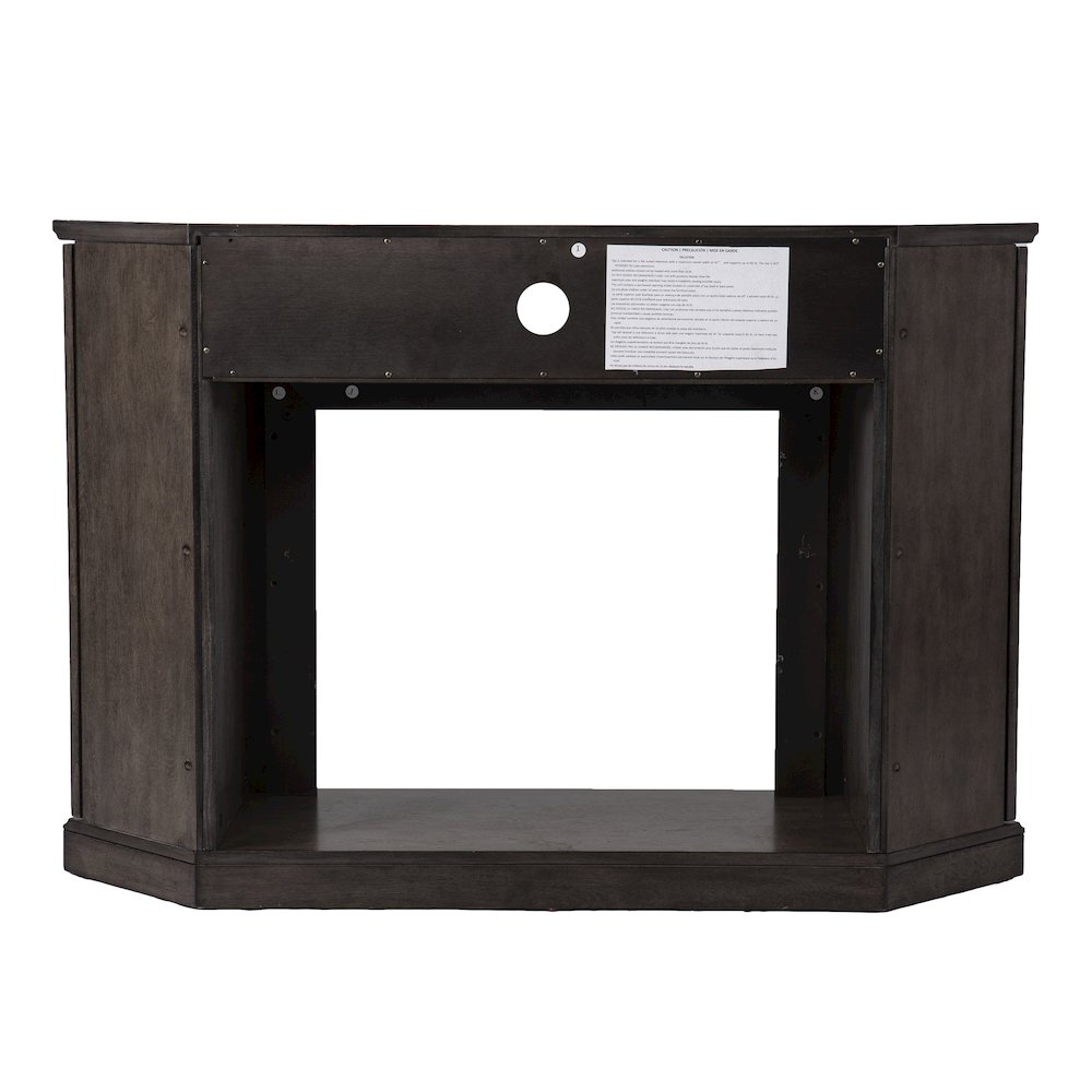 Austindale Touch Screen Electric Fireplace with Media Storage. Picture 8