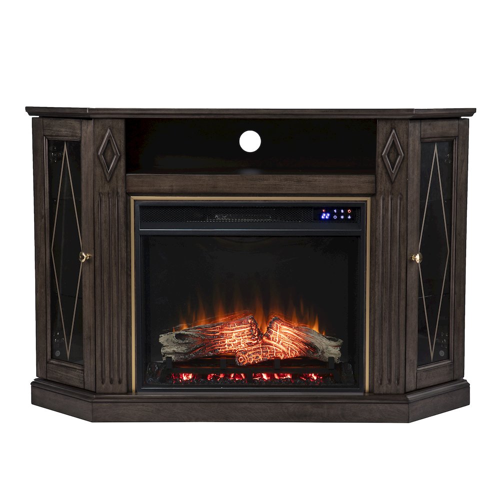Austindale Touch Screen Electric Fireplace with Media Storage. Picture 1