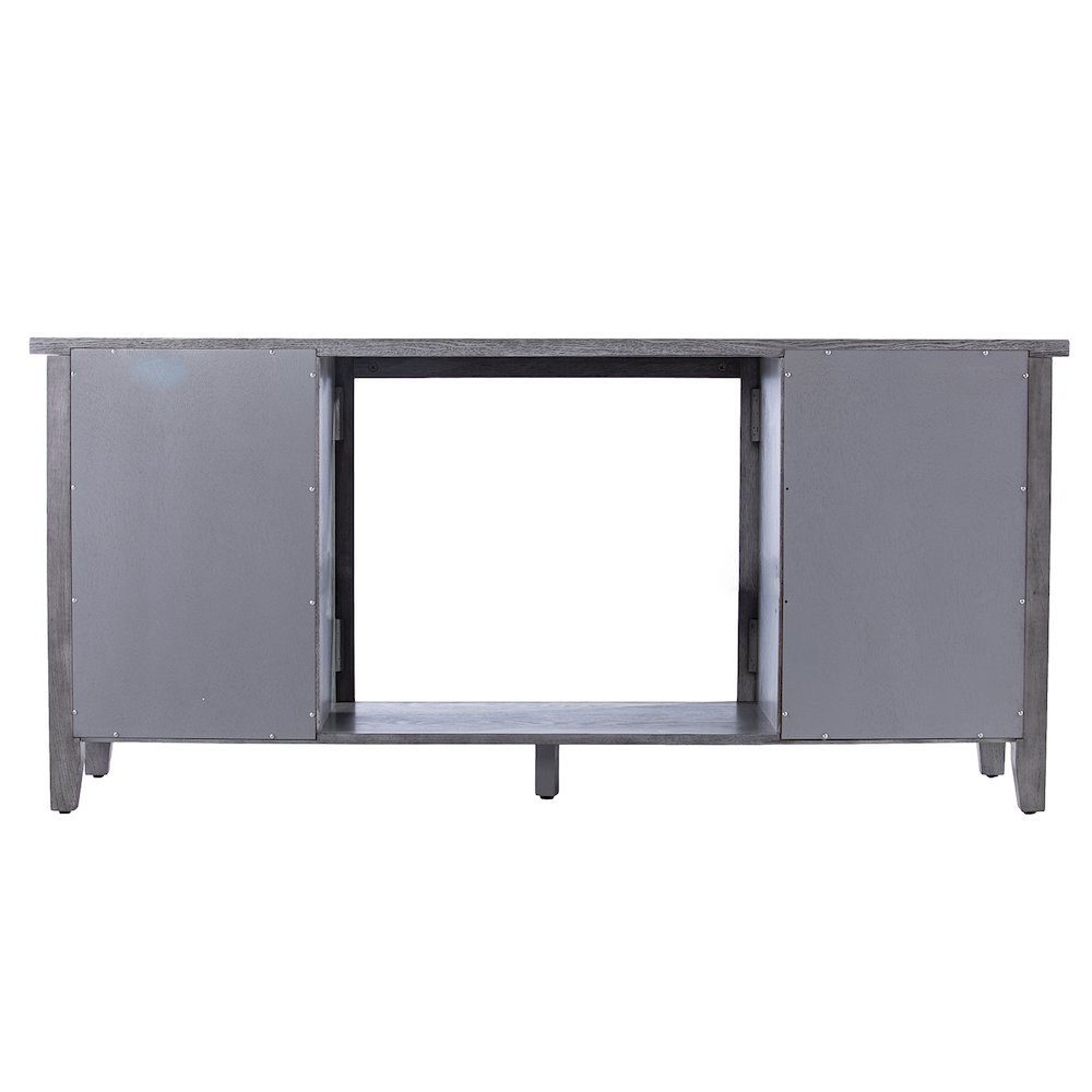Edderton Touch Screen Electric Fireplace with Media Storage. Picture 8