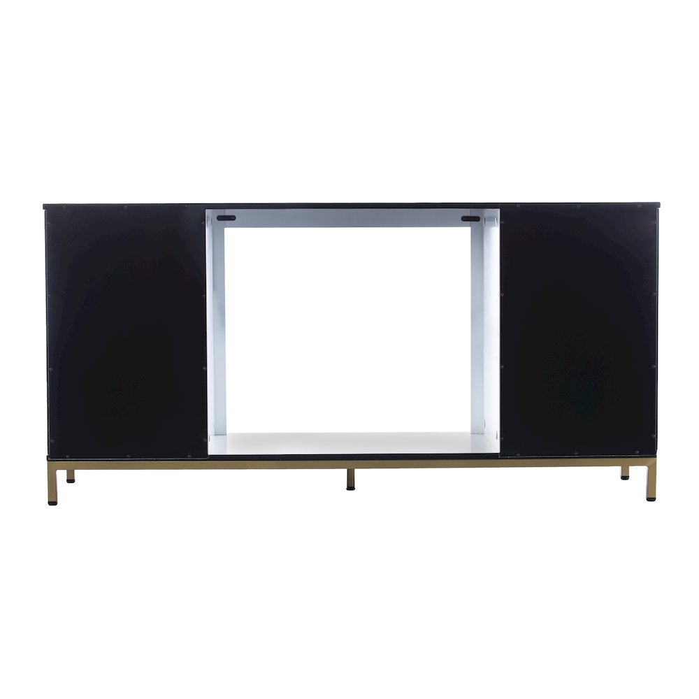 Daltaire Touch Screen Electric Fireplace with Media Storage. Picture 7