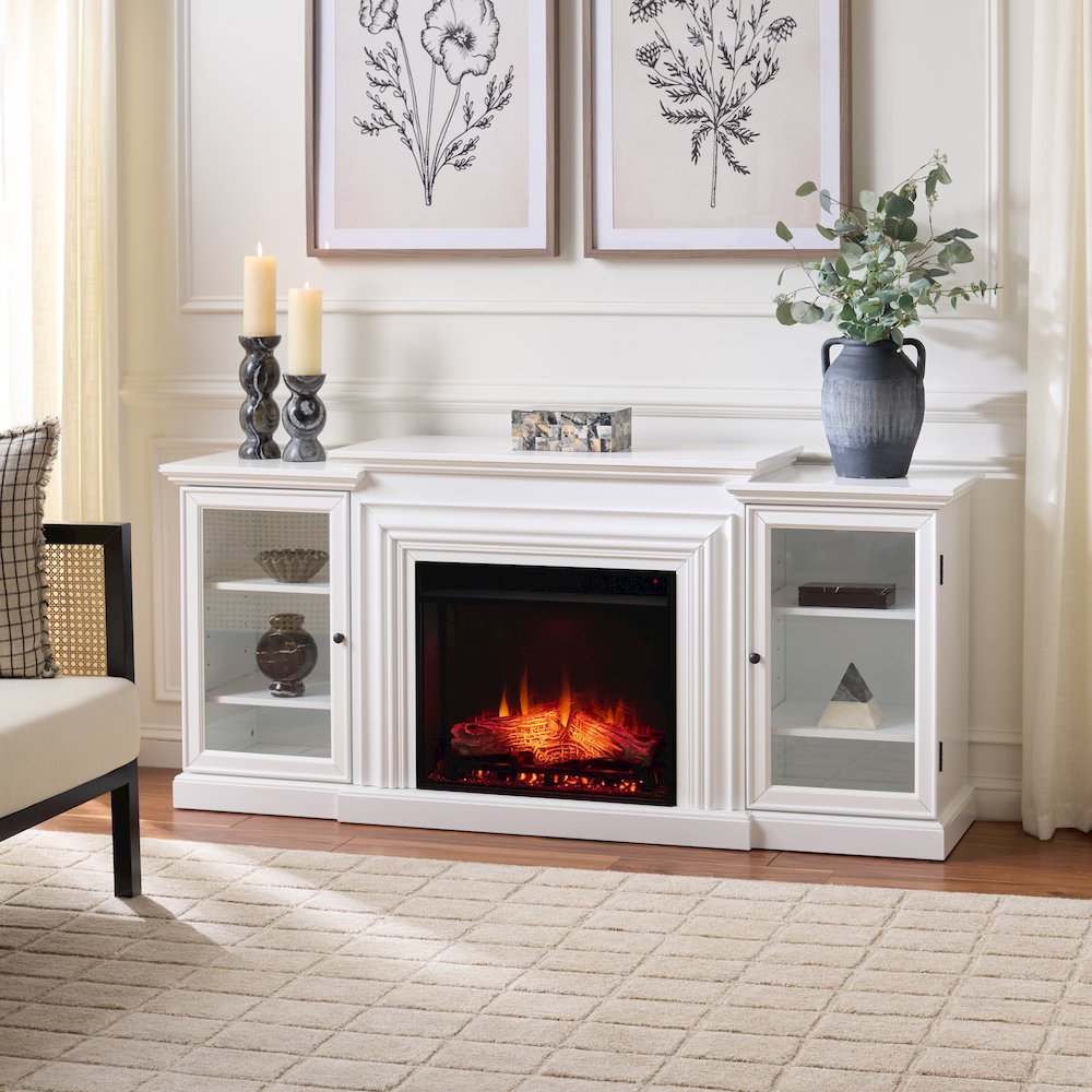 Lincoln 4-Shelf Electric Fireplace. Picture 1