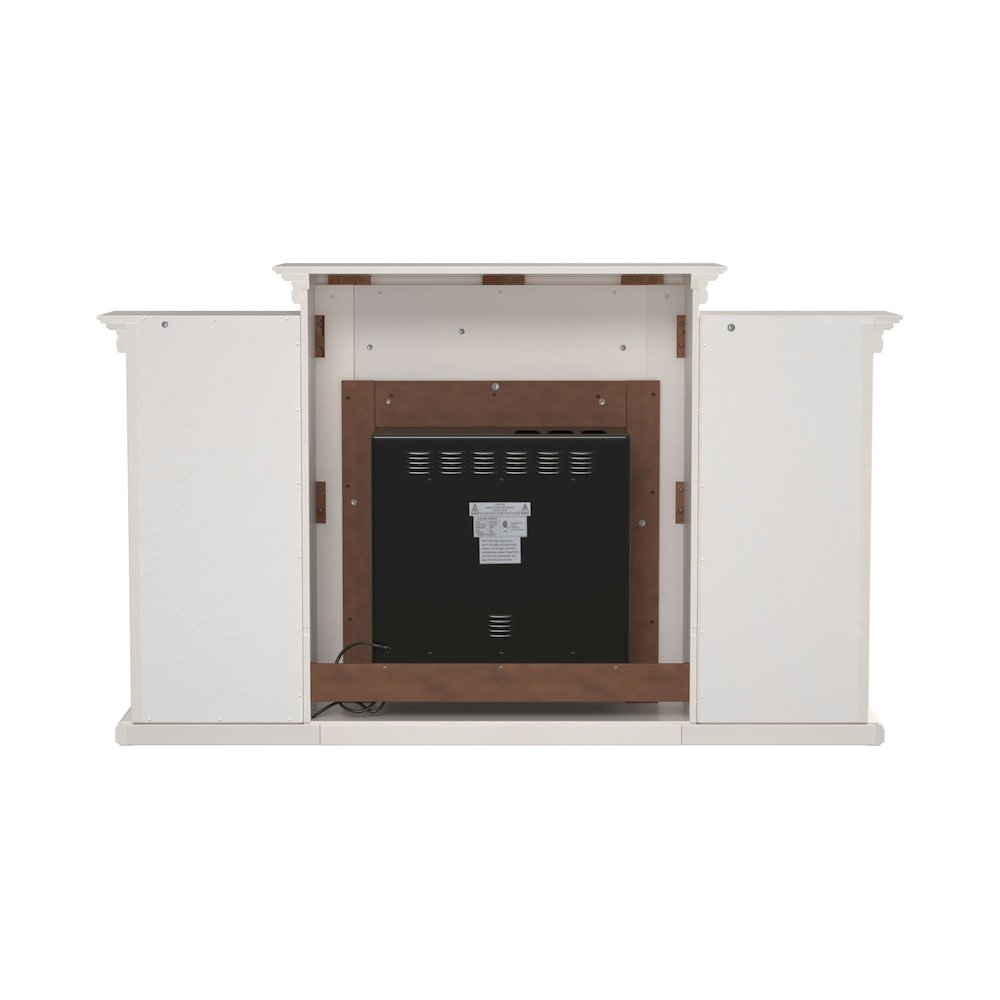 Tennyson Touch Screen Electric Fireplace with Bookcases. Picture 7