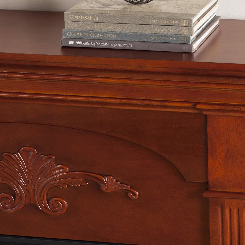 Sicilian Touch Screen Electric Fireplace - Mahogany. Picture 4