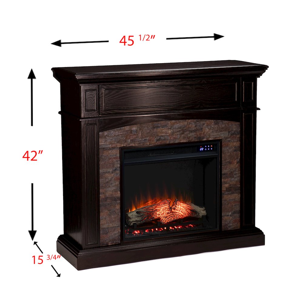 Grantham Convertible Touch Screen Electric Fireplace. Picture 5