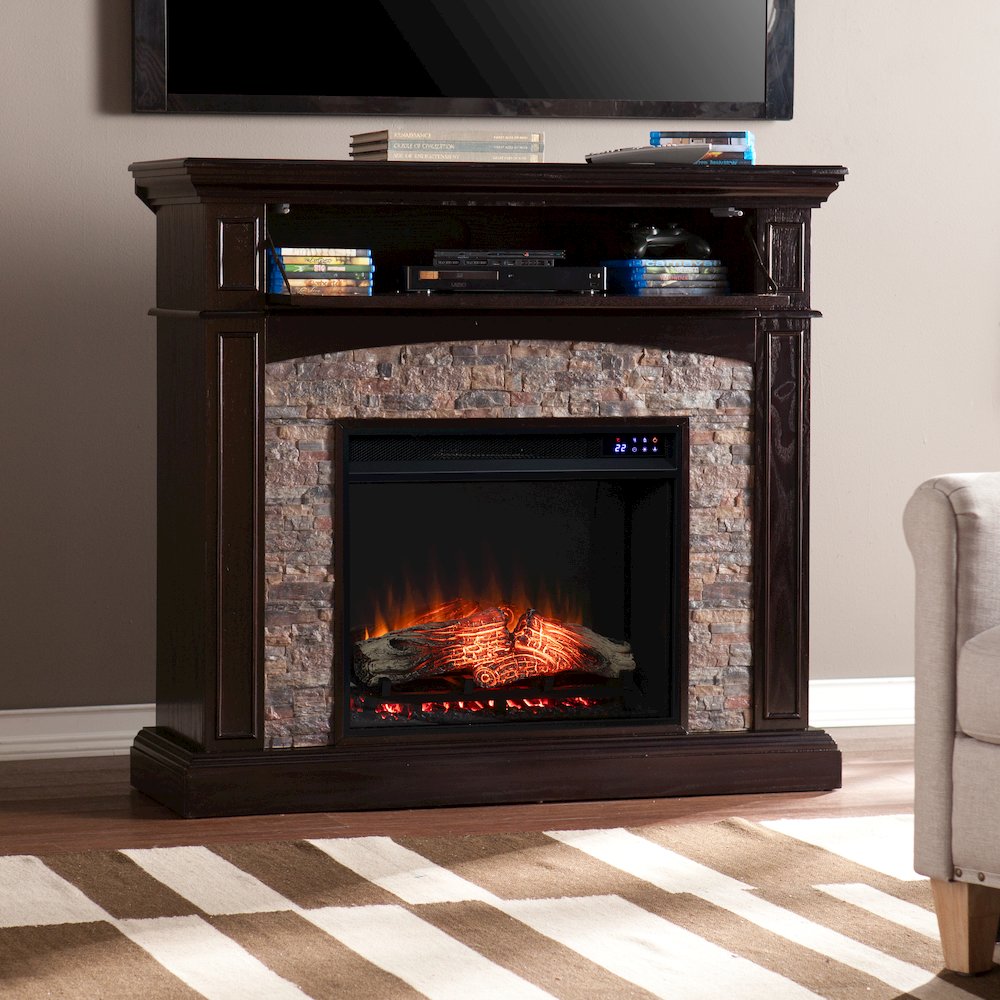 Grantham Convertible Touch Screen Electric Fireplace. Picture 2