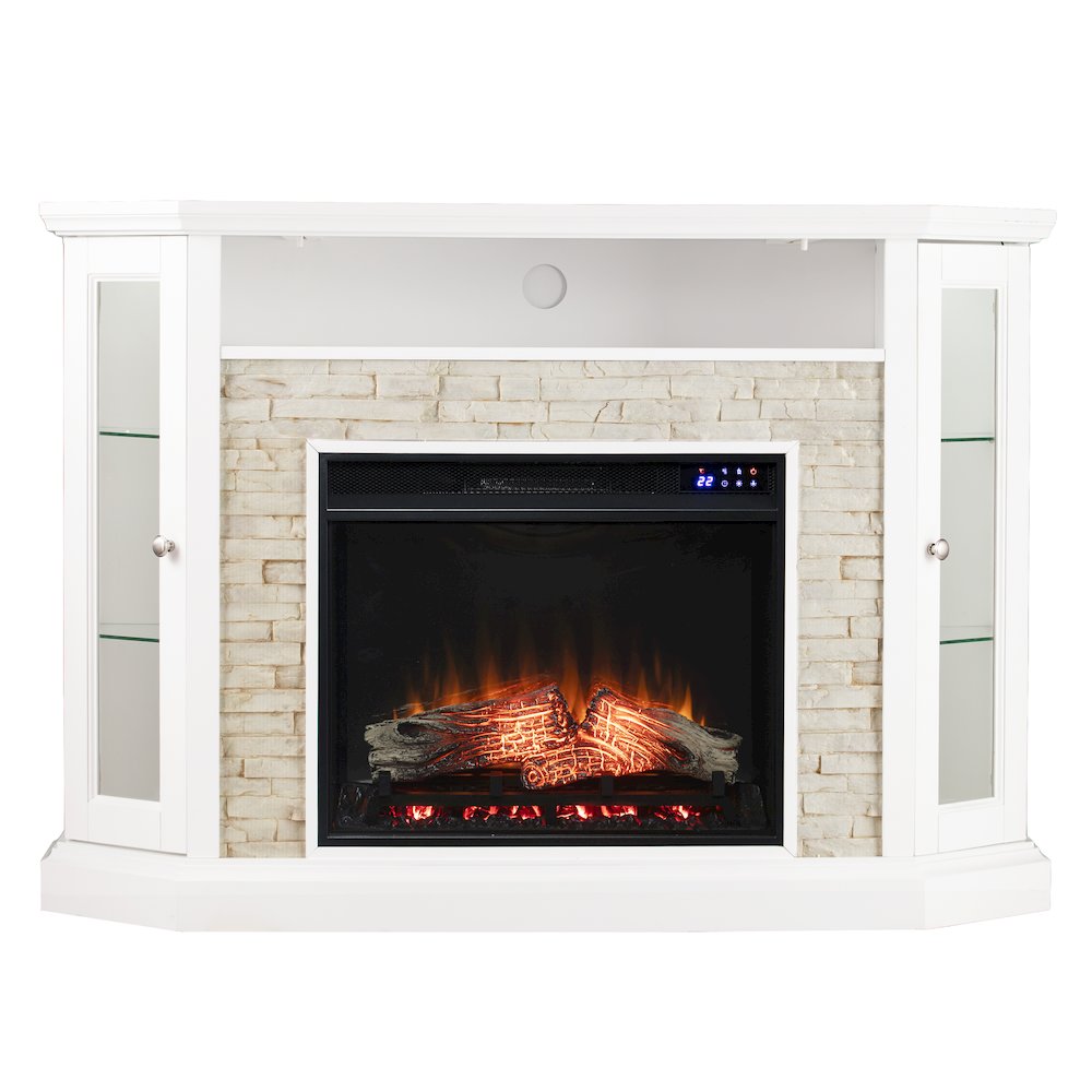 Redden Corner-Convertible Electric Fireplace with Touch Screen. Picture 6