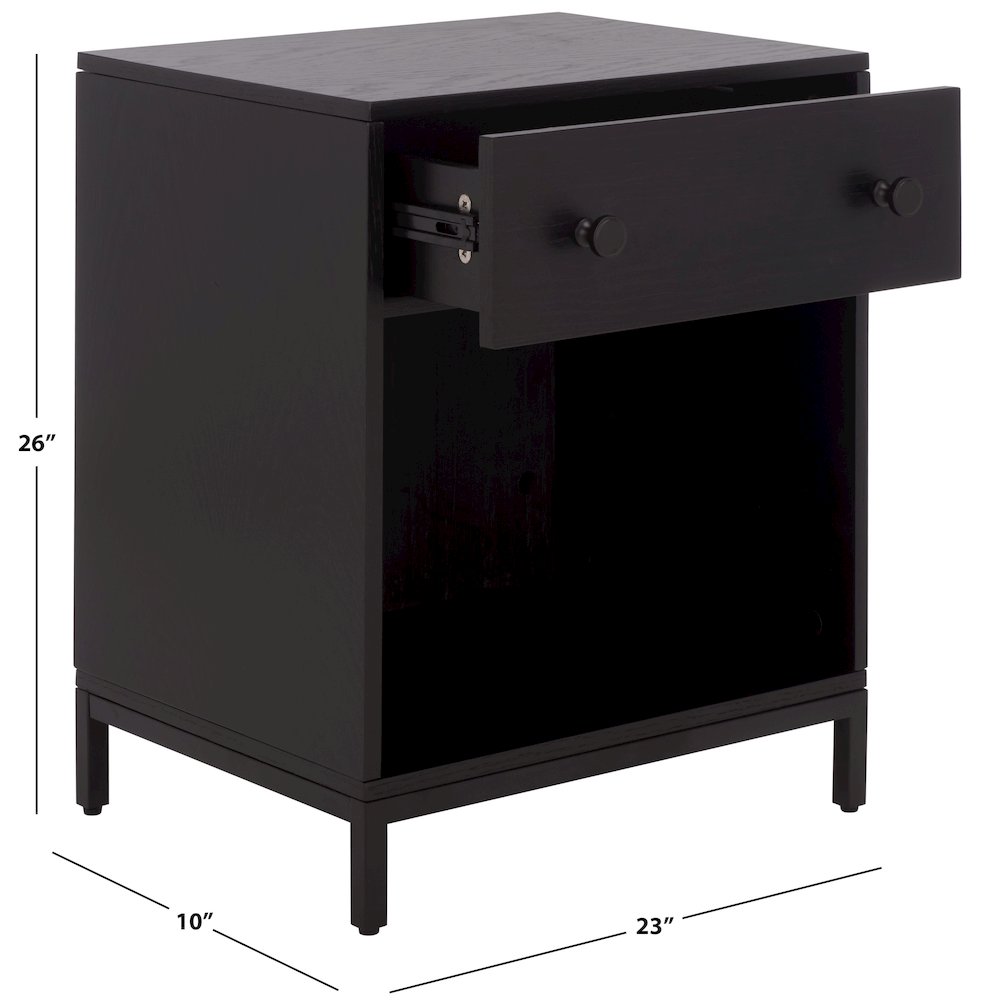 Himalay 1-Drawer 1-Shelf Nightstand. Picture 3
