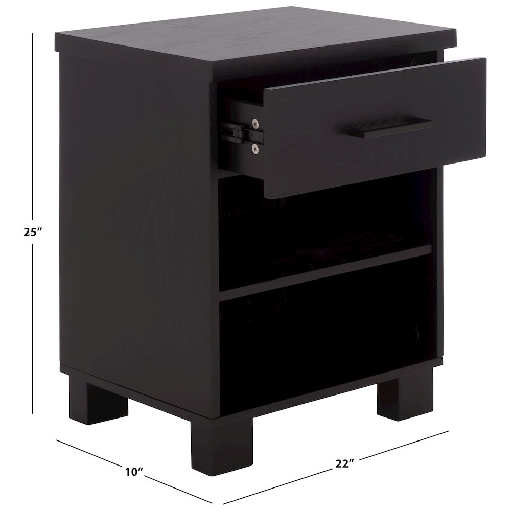 Himanshu 1-Drawer 2-Shelf Nightstand. Picture 3