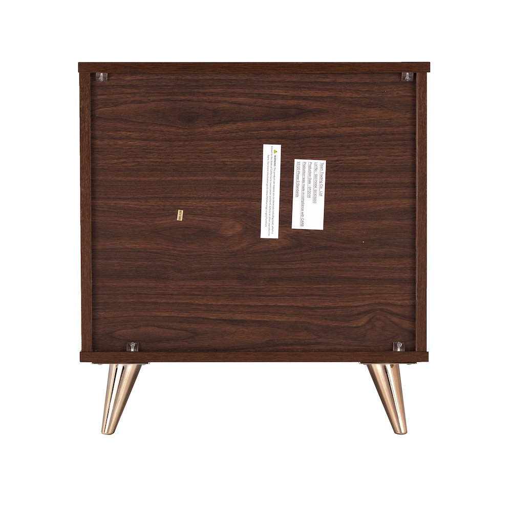 Oren Modern Bedside Table with Drawers. Picture 8