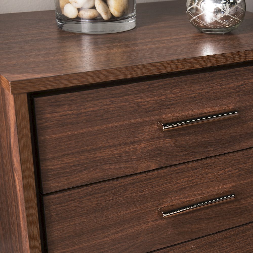 Oren Modern Bedside Table with Drawers. Picture 4