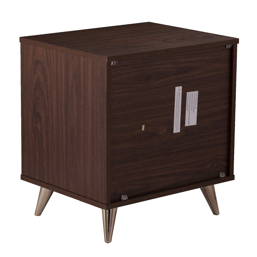 Oren Modern Bedside Table with Drawers. Picture 9