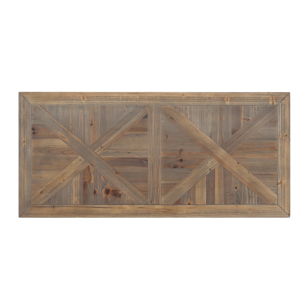 Reclaimed Wood Writing Desk - Industrial Style - Rustic Black. Picture 7