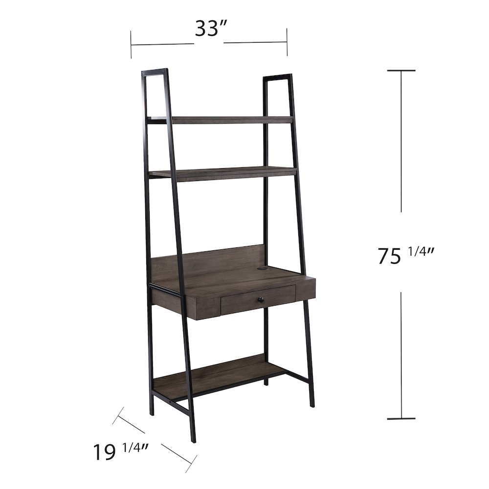 Lizvan Industrial Ladder Desk with Storage. Picture 5