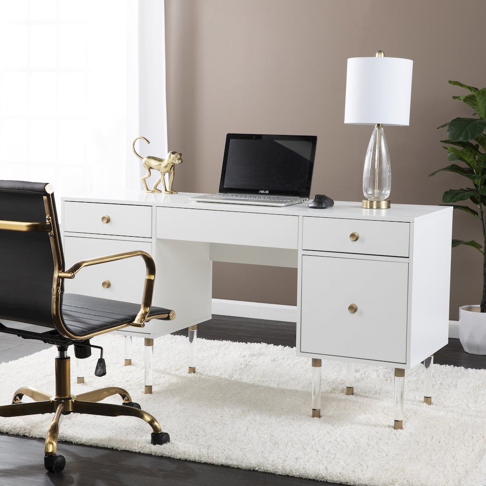 Helston White Writing Desk. Picture 2