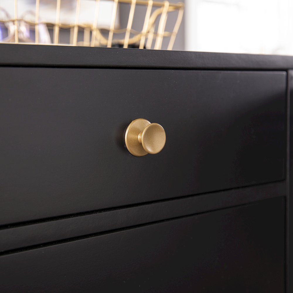 Helston Black Writing Desk. Picture 5
