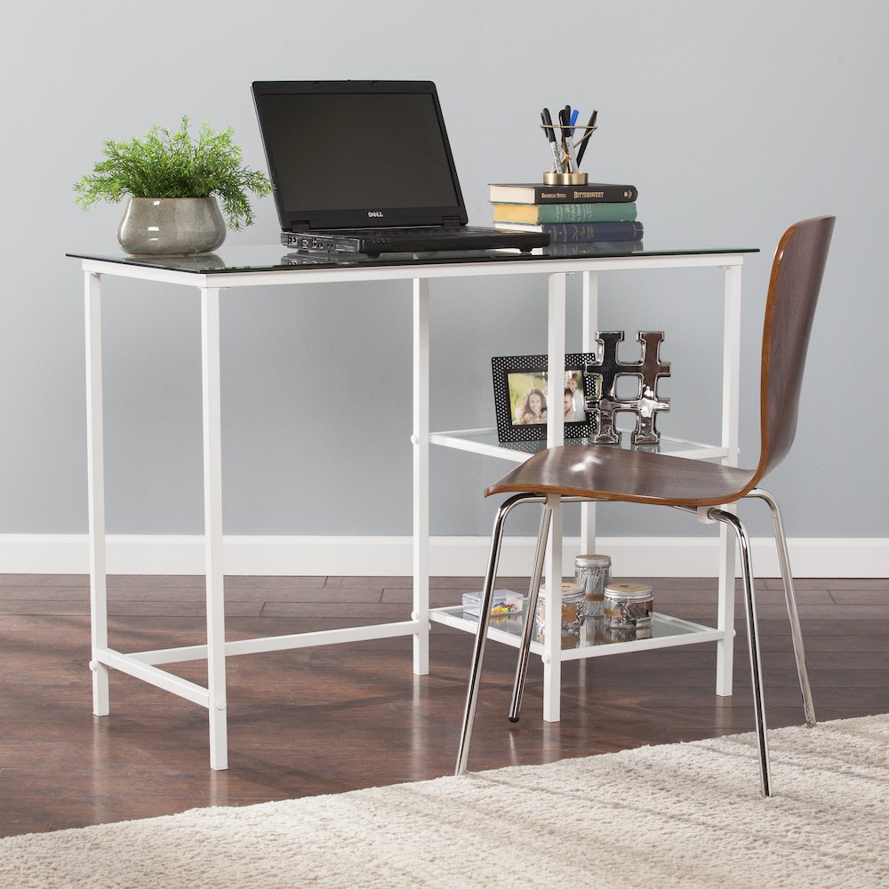 Layton Metal/Glass Student Desk. Picture 2