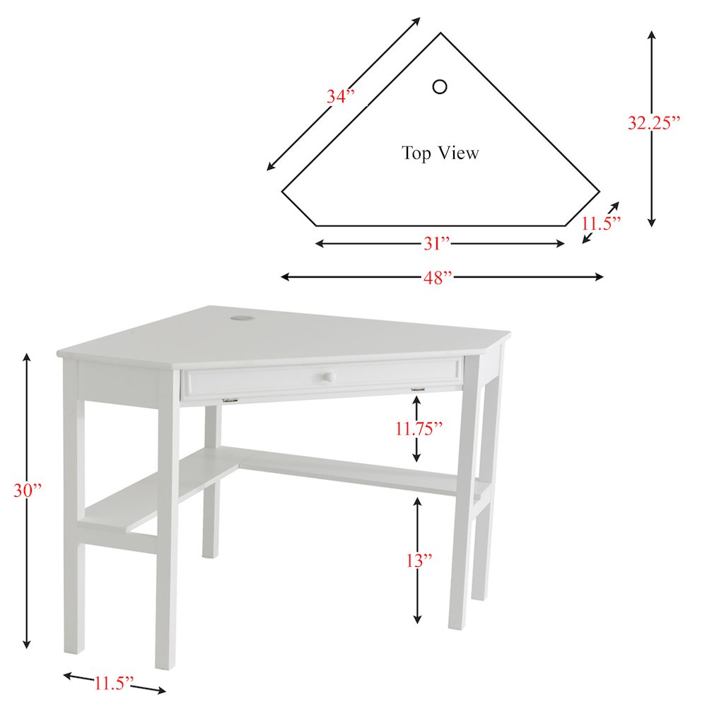 Wardboro Corner Computer Desk. Picture 4