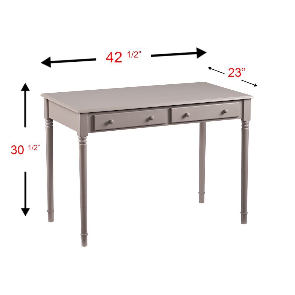 Janice 2-Drawer Writing Desk. Picture 5