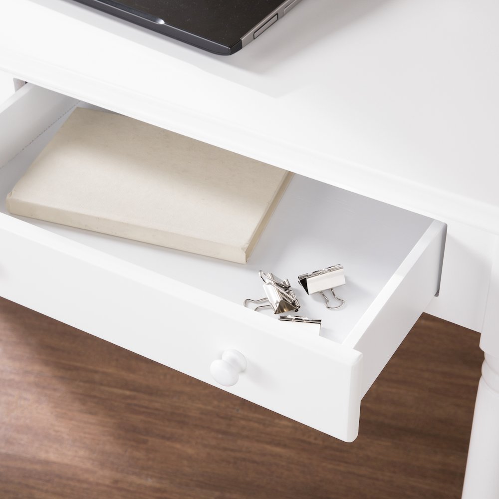 Writing 2-Drawer Desk – Crisp. Picture 3