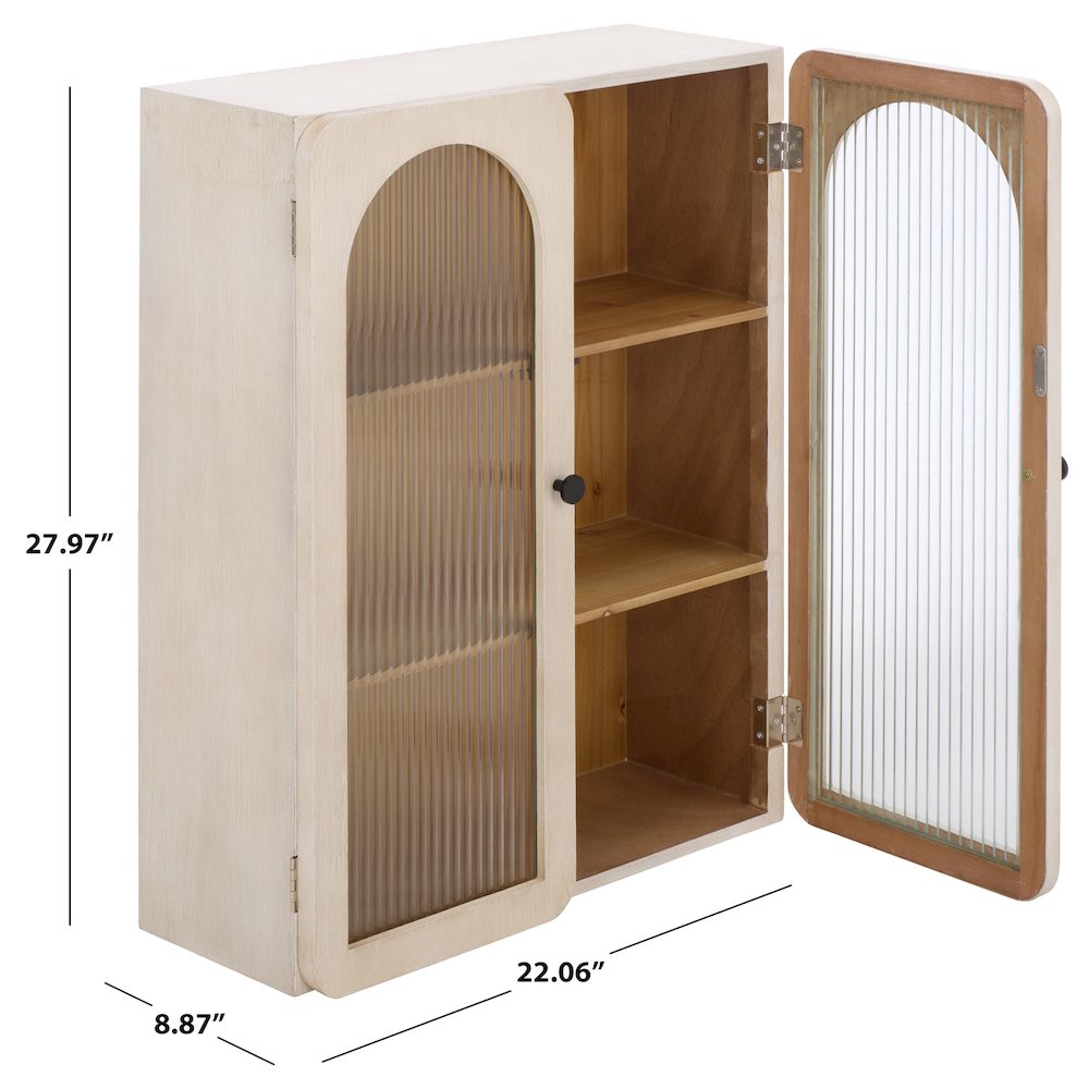 Walter Wood And Glass Wall Cabinet. Picture 3