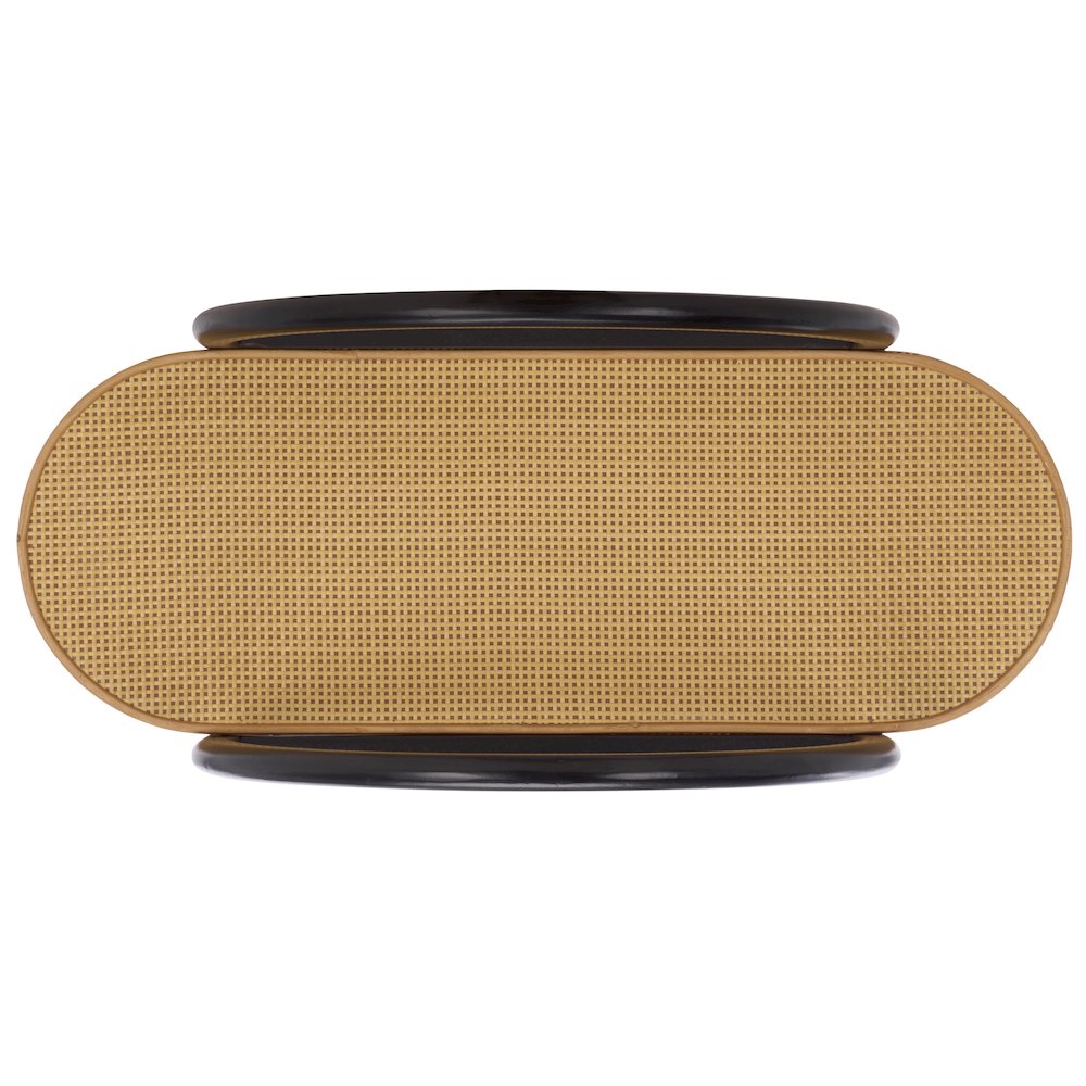 Wilson Wood & PE Rattan Shelf/Black & Brown. Picture 4