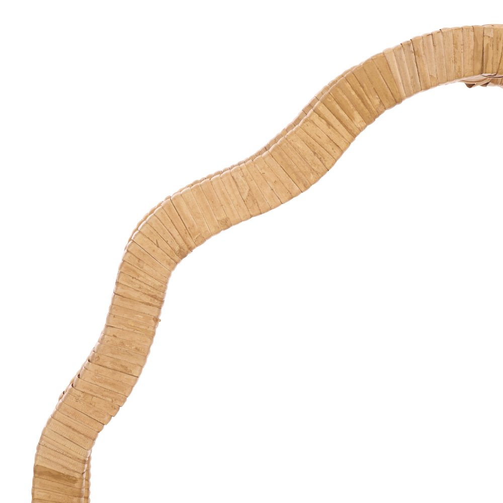 Waldo Wood & Rattan Wall Shelf. Picture 1
