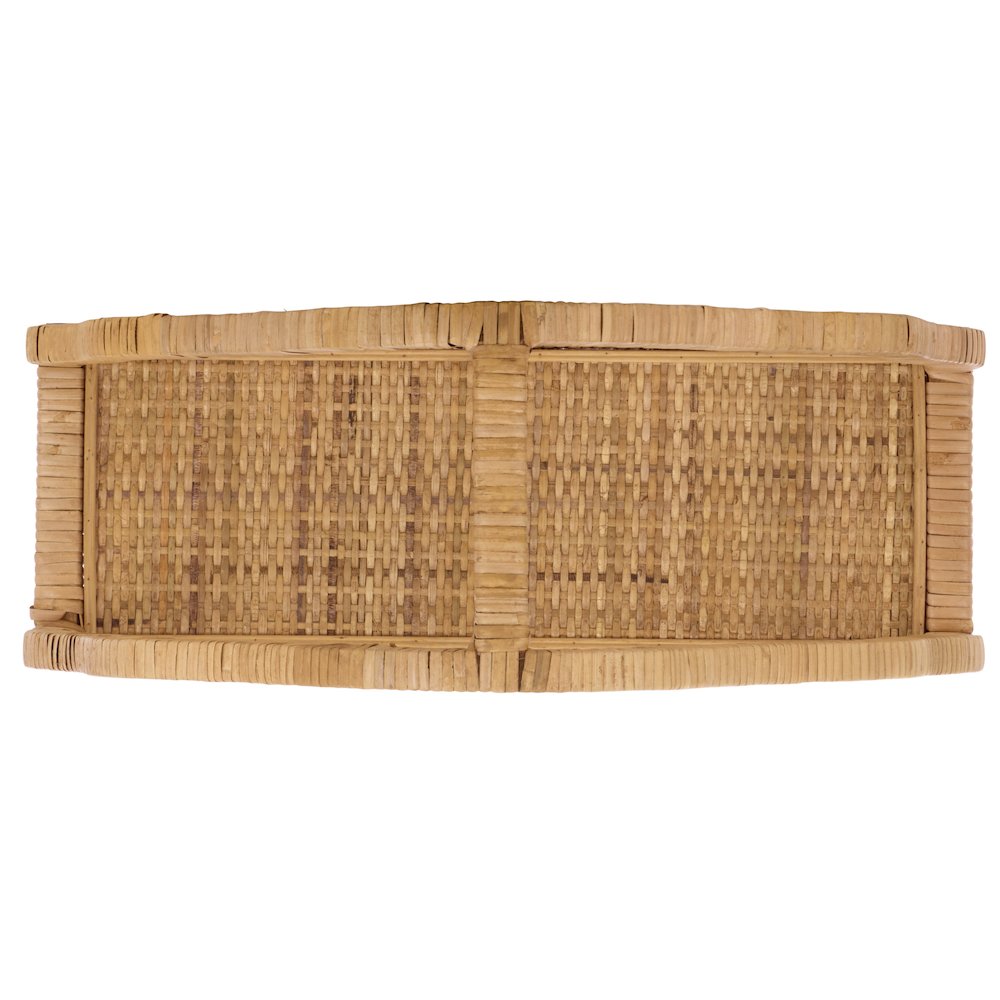 Waldo Wood & Rattan Wall Shelf. Picture 4