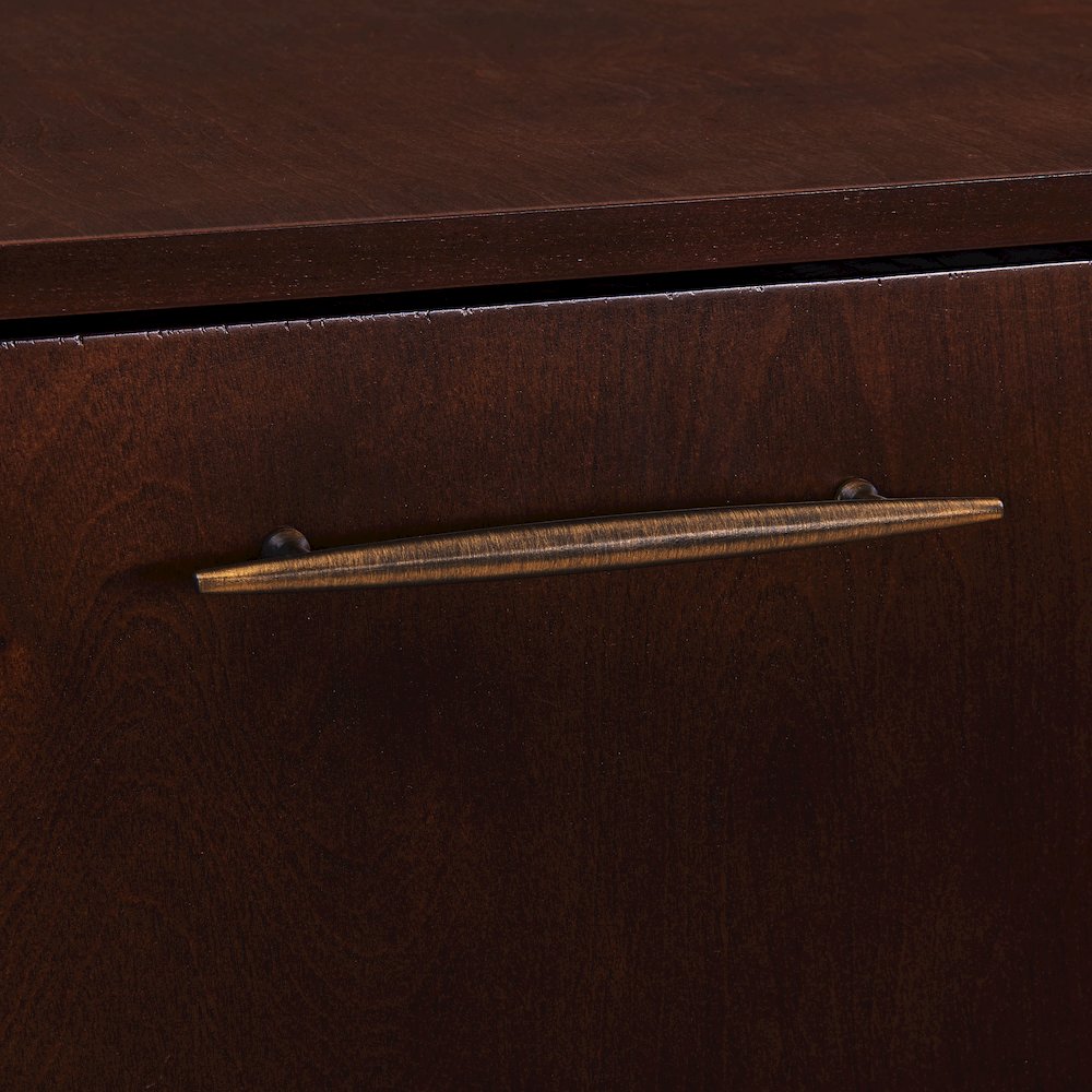 Larson Corner Bar Cabinet - Dark Tobacco. Picture 5