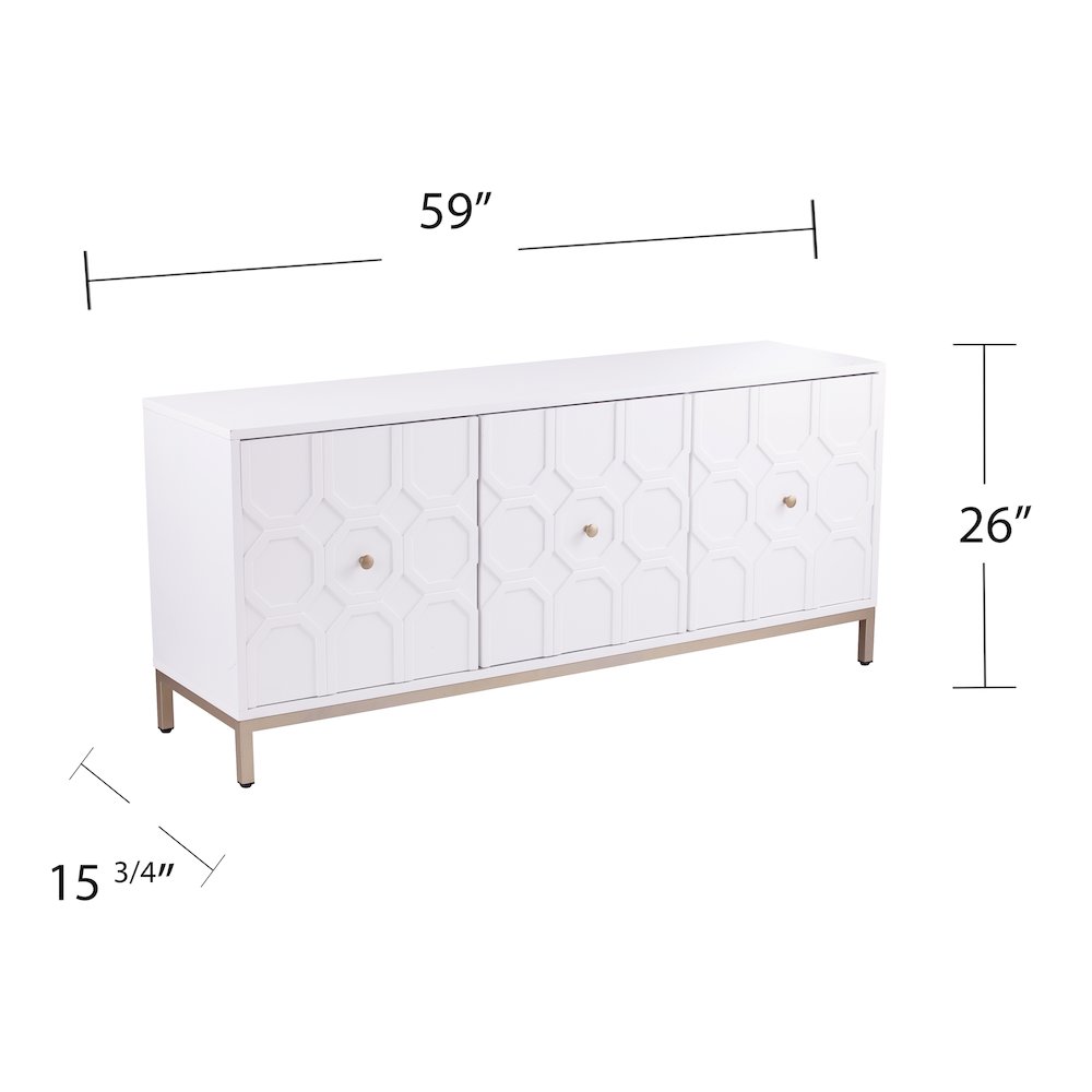 Gramdlynn Antique White Three-Door Accent Cabinet. Picture 6