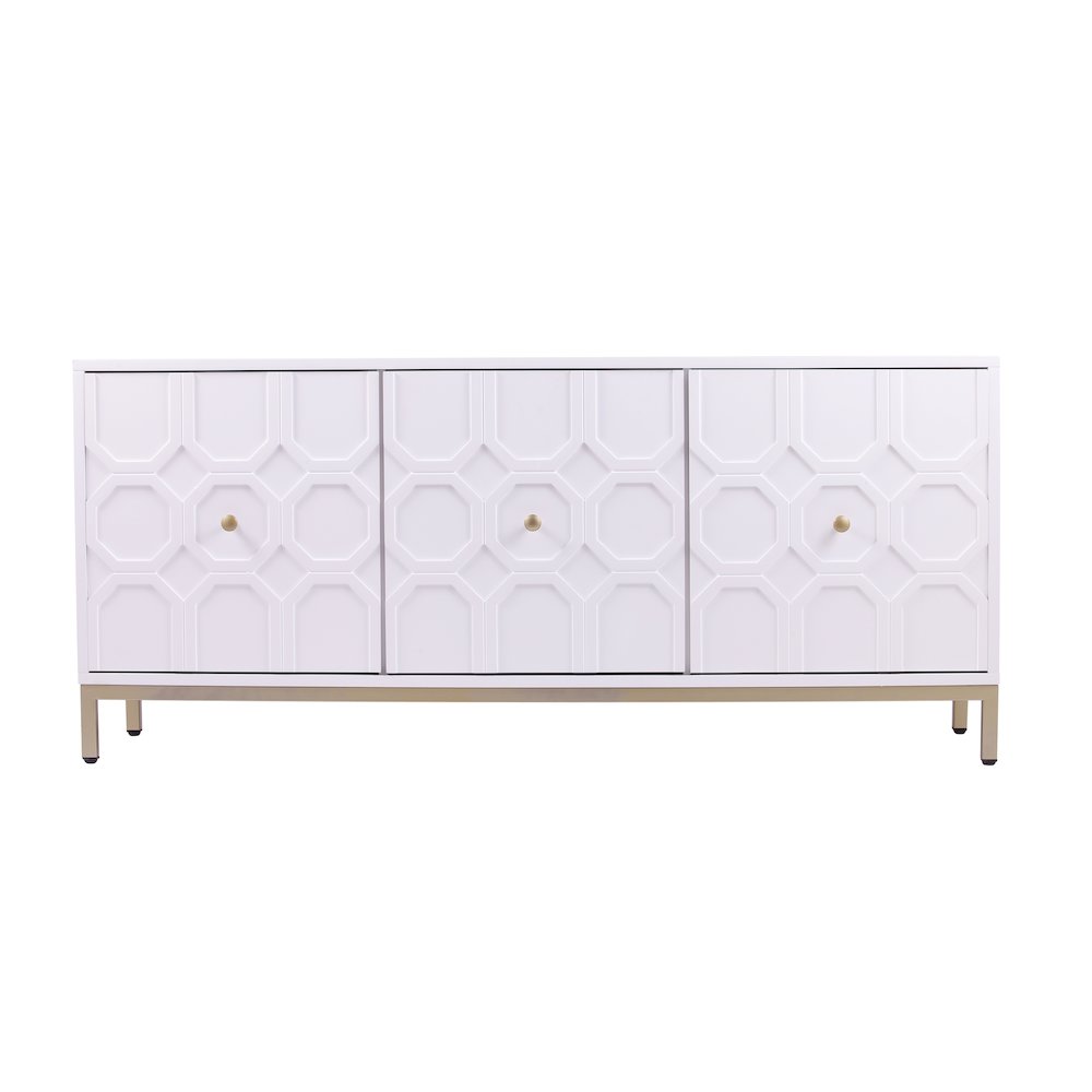 Gramdlynn Antique White Three-Door Accent Cabinet. Picture 7