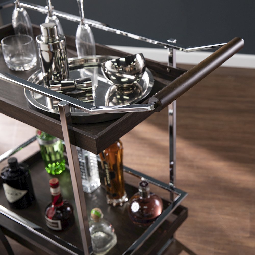Dorben Rolling Bar Cart. Picture 3