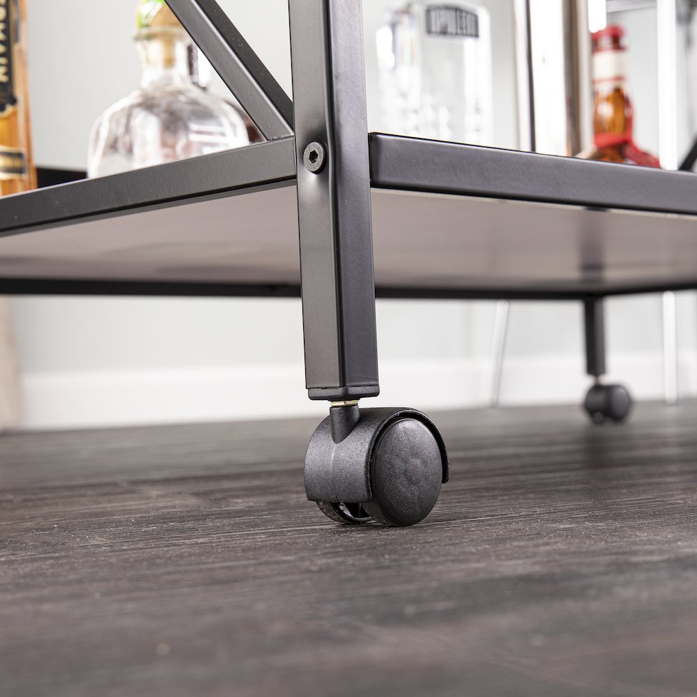Maxton Bar Cart – Black and White. Picture 3