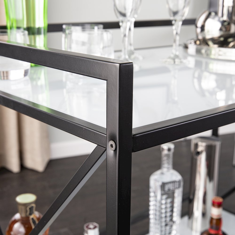 Maxton Bar Cart – Black and White. Picture 4
