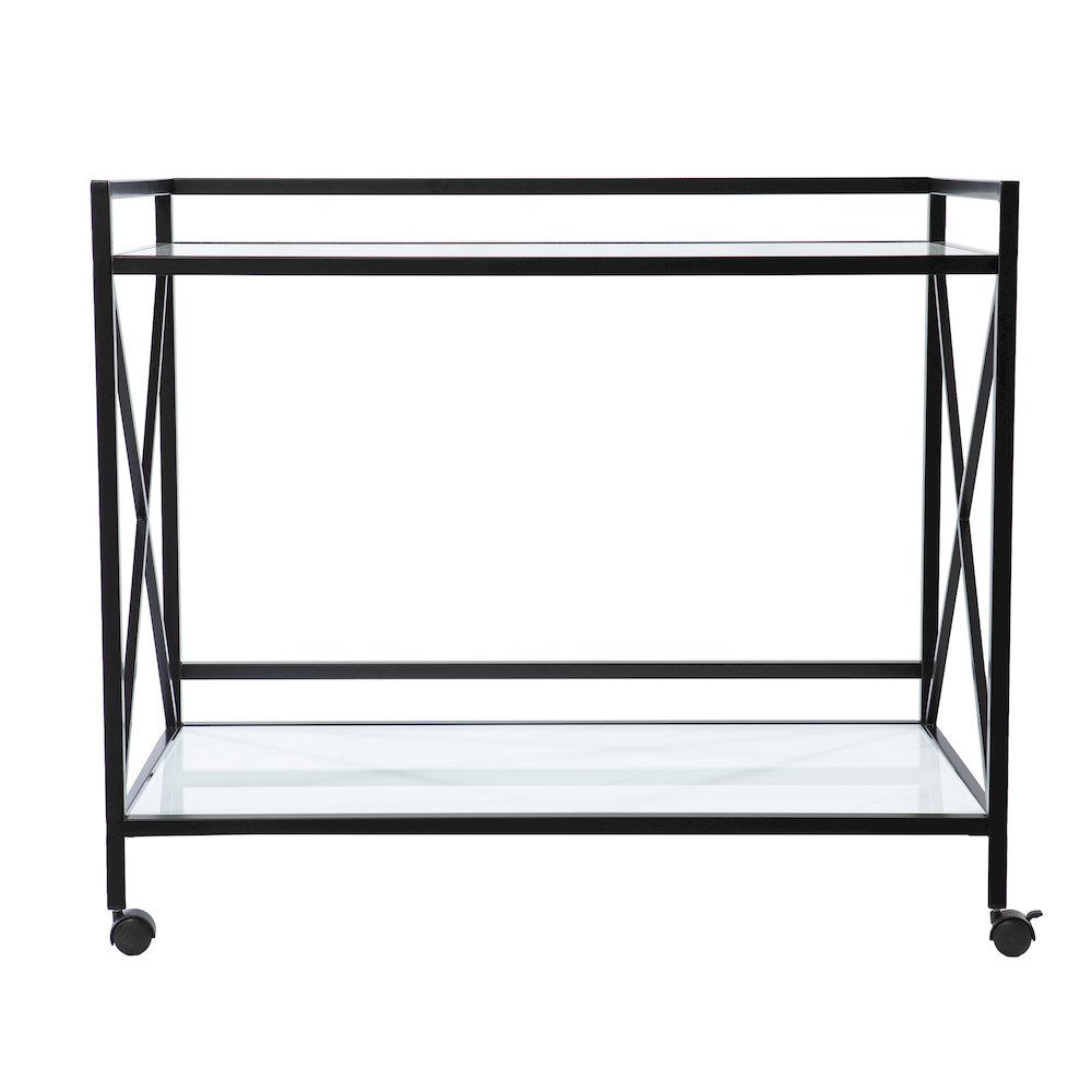 Maxton Bar Cart – Black and White. Picture 1