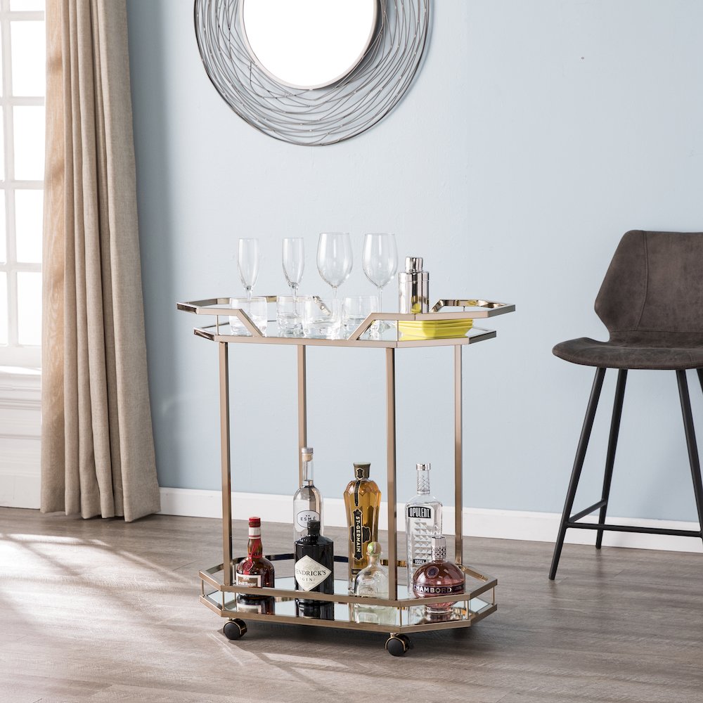 Ari Art Deco Bar Cart. Picture 2
