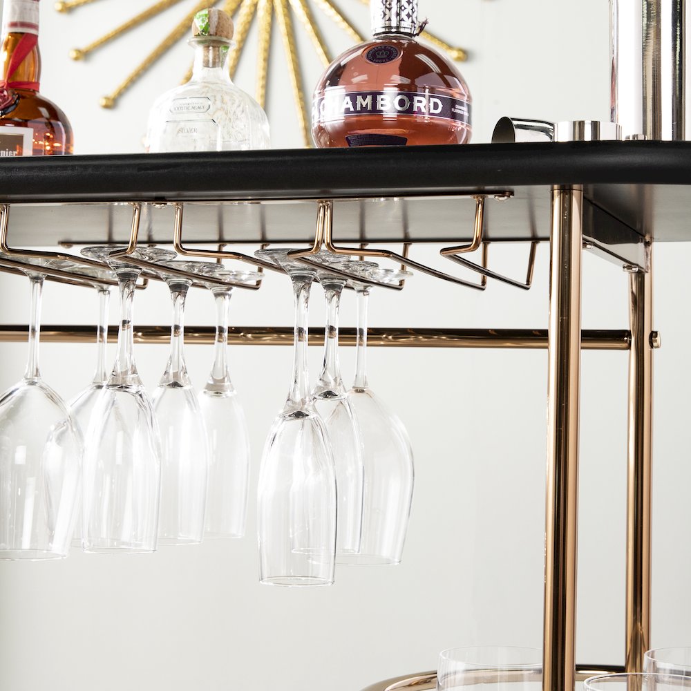 Dagney Wine/Bar Table with Glassware Storage. Picture 4