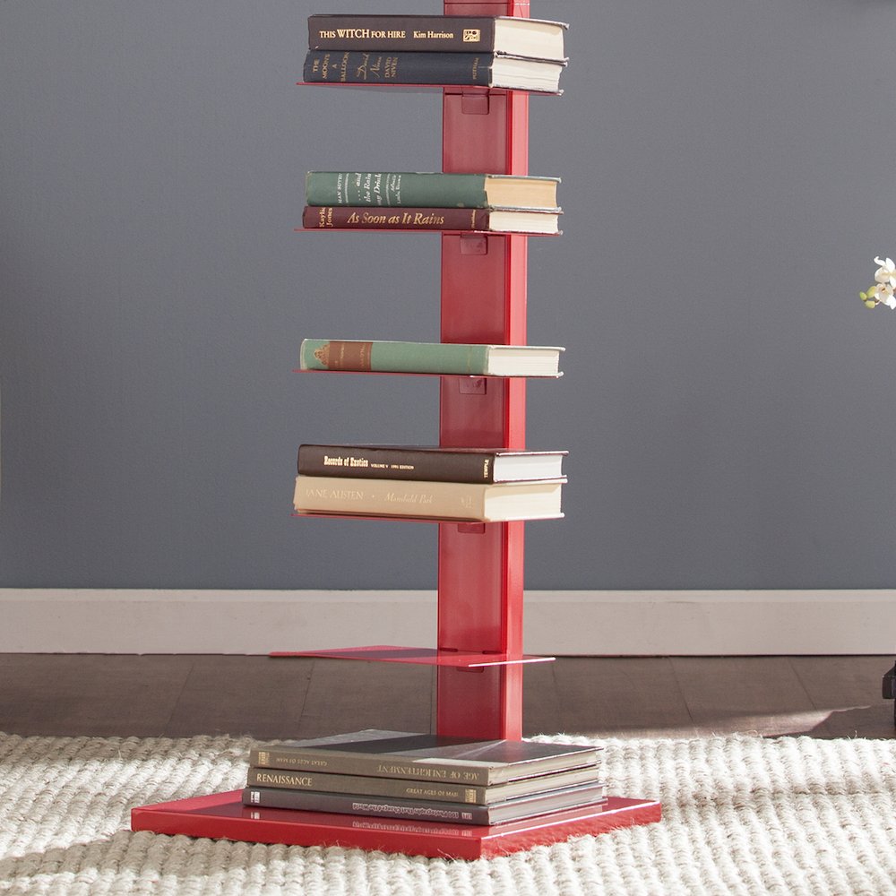 Stewartby Spine Tower Shelf - Valiant Poppy. Picture 3
