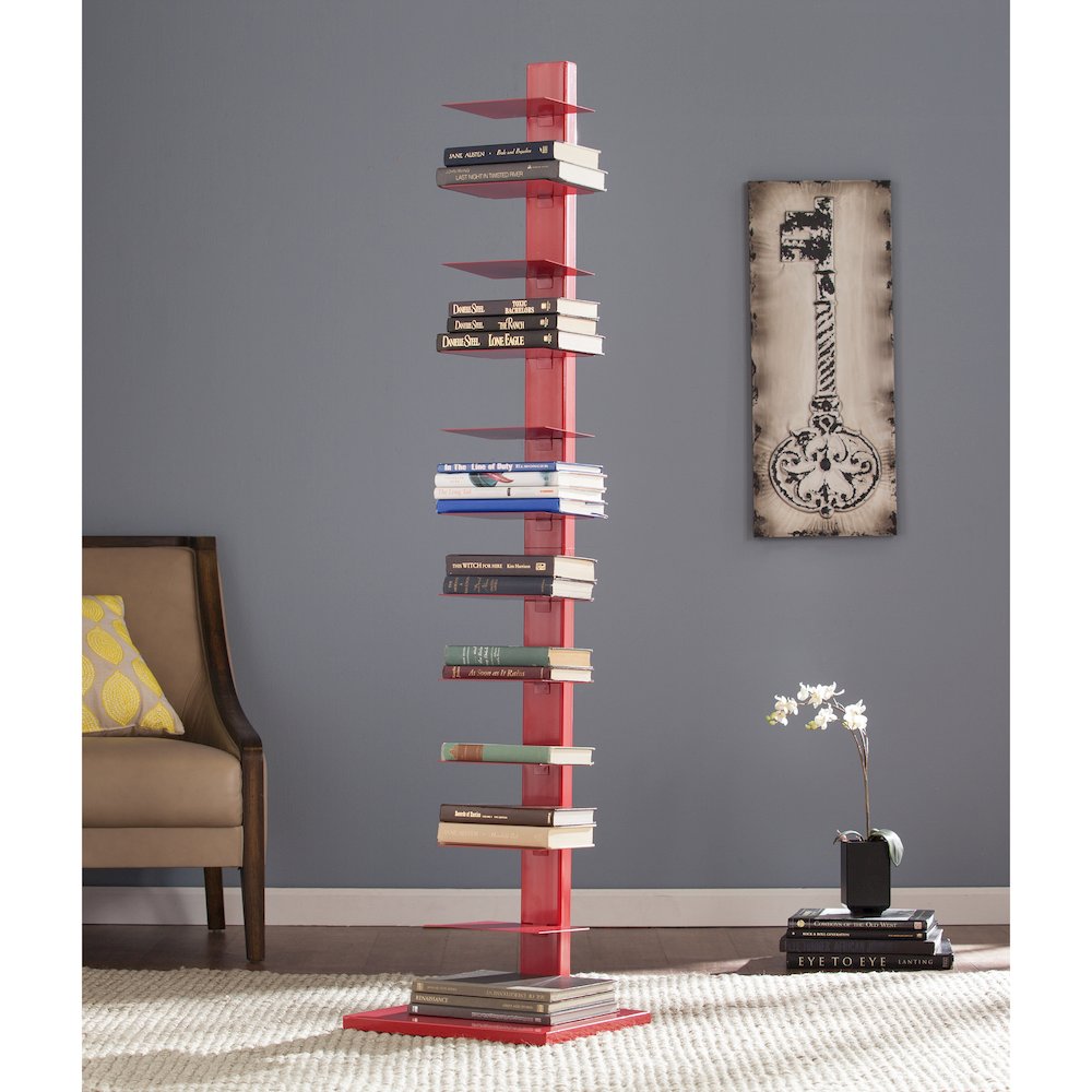 Stewartby Spine Tower Shelf - Valiant Poppy. Picture 2