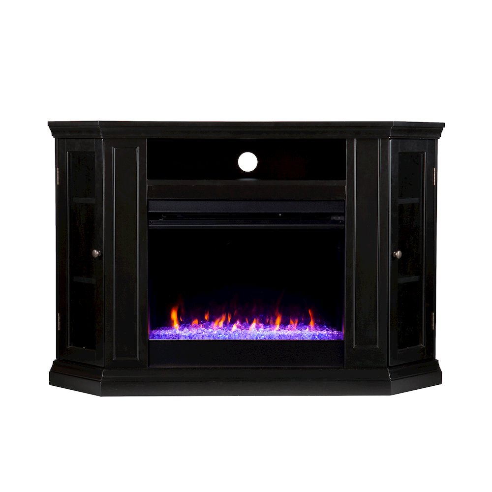 Claremont Color Changing Convertible Fireplace in Black Color. Picture 2