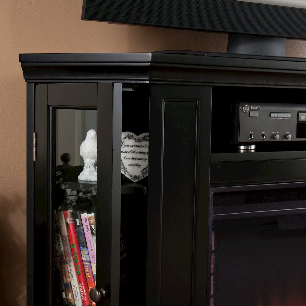 Claremont Color Changing Convertible Fireplace in Black Color. Picture 4