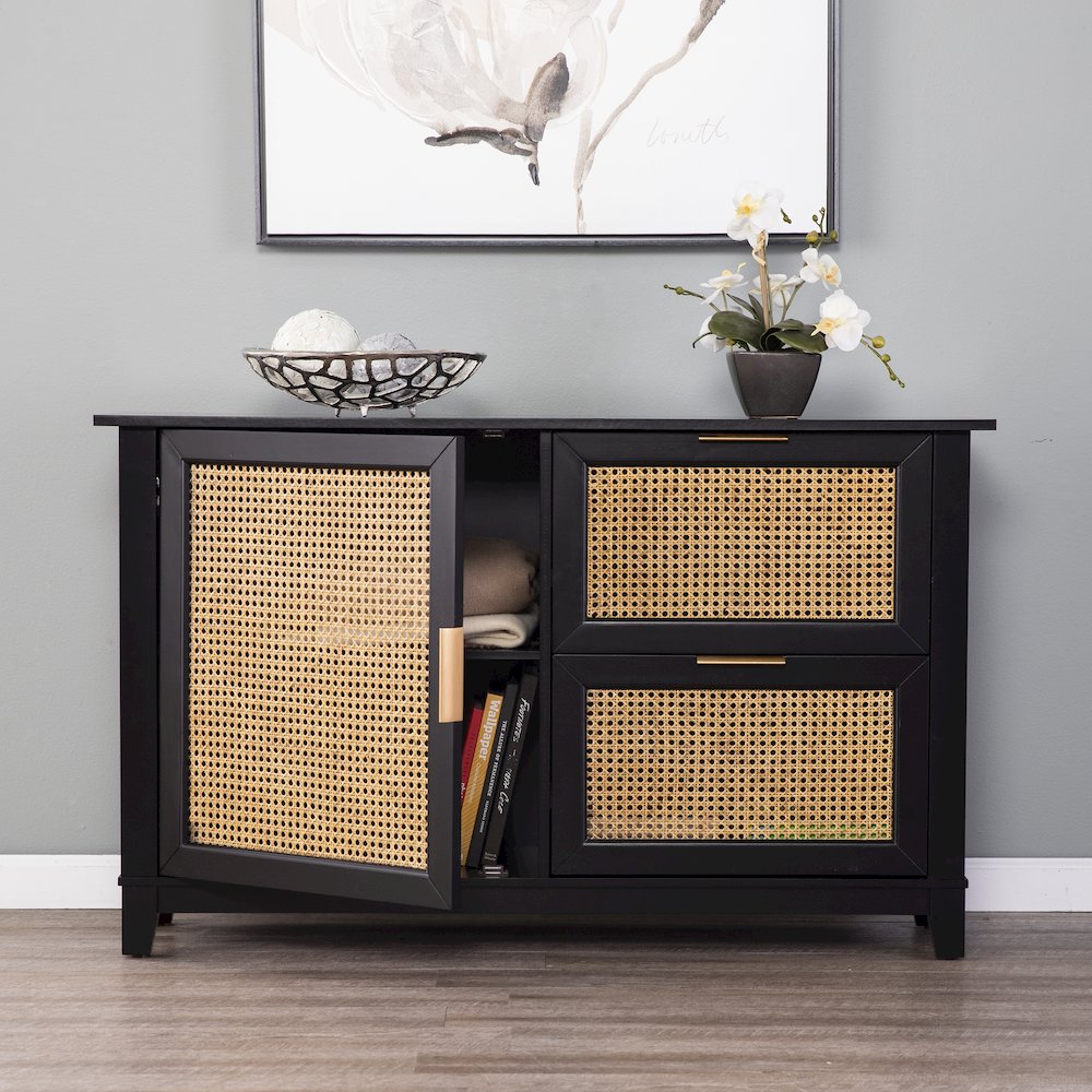 Holly & Martin Chekshire Anywhere Storage Cabinet in Black Color. Picture 2