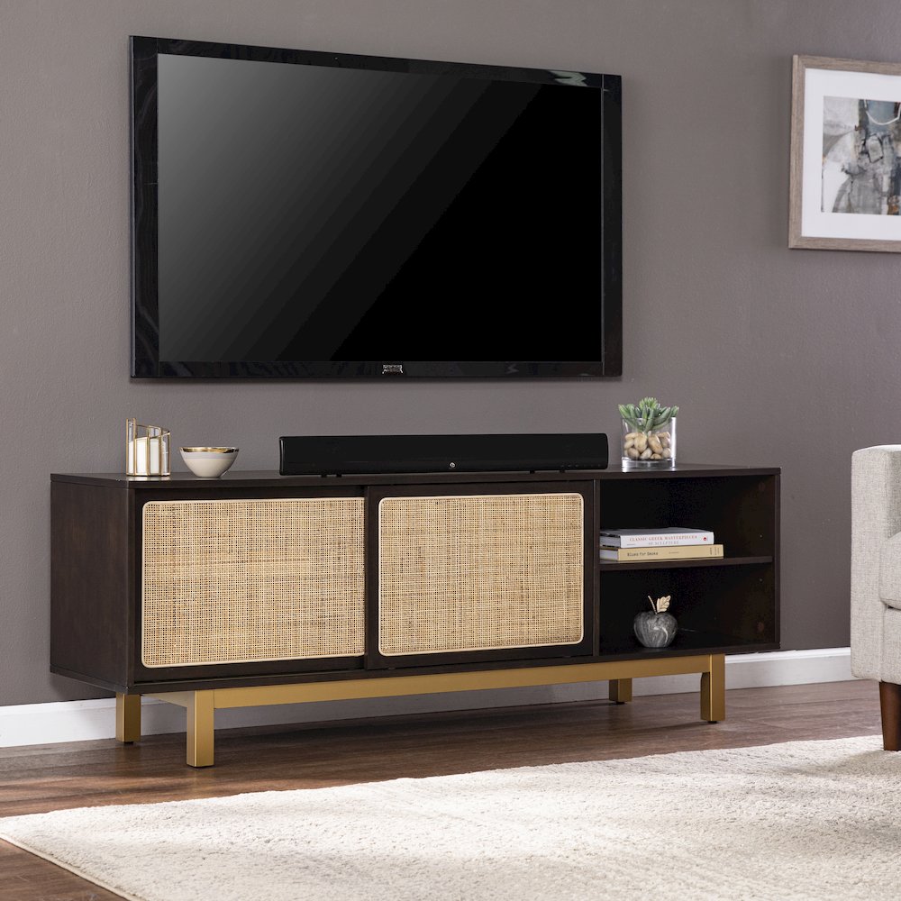 Carondale Sliding Door Media Stand. Picture 2