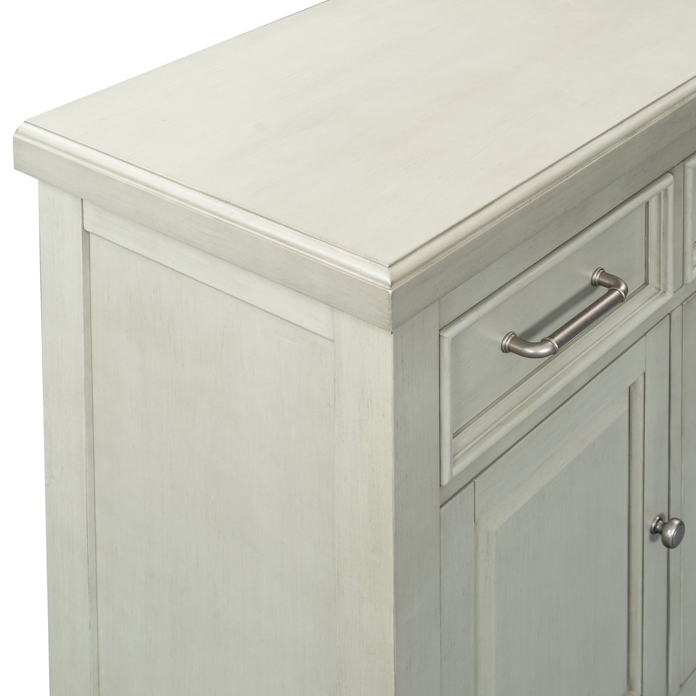 Brielle Beveled Glass Door Server. Picture 1