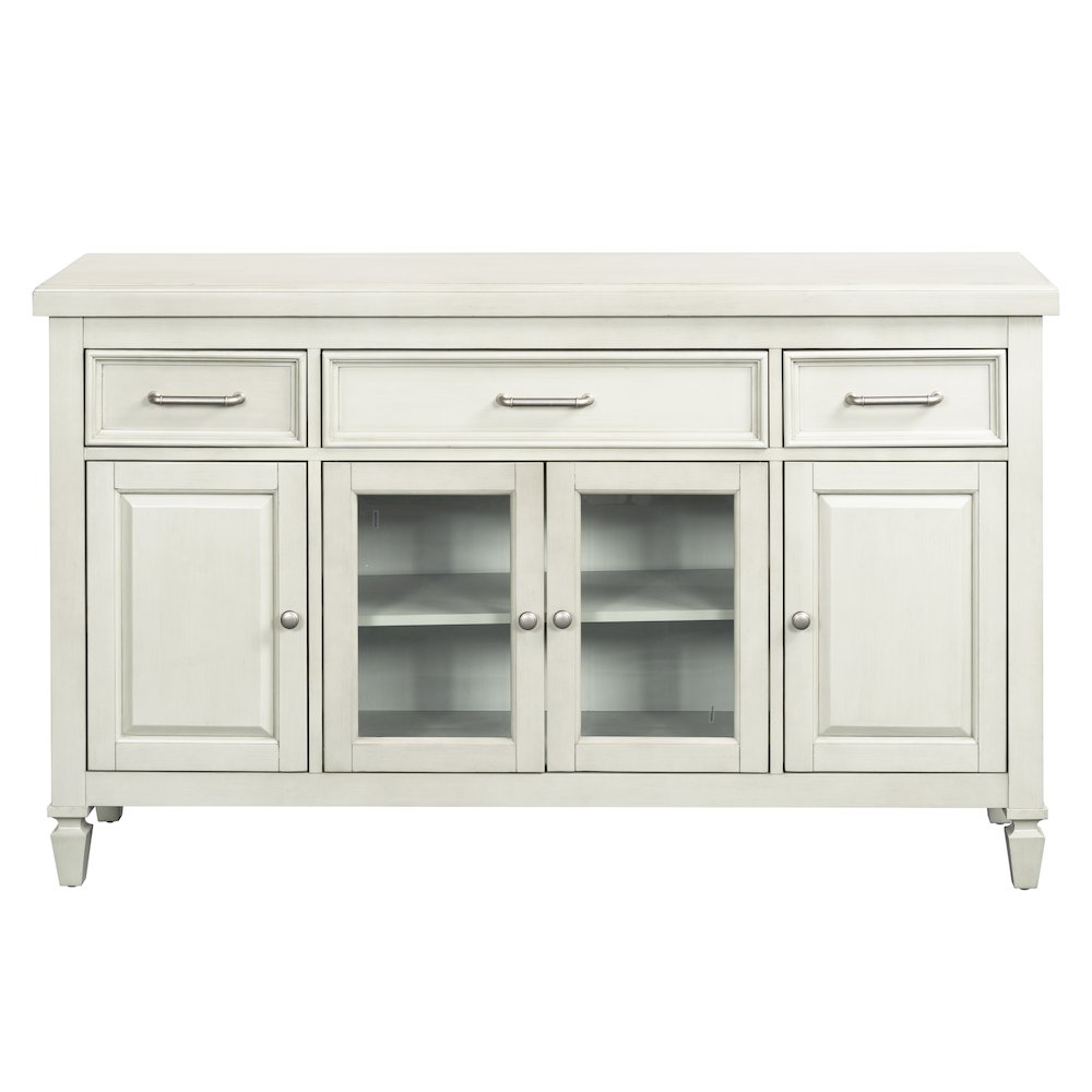Brielle Beveled Glass Door Server. Picture 3