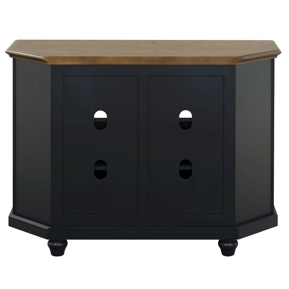Christine 44" Corner TV Stand - Raised Panel Doors. Picture 5