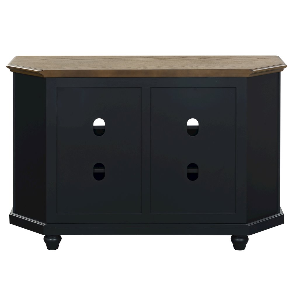 Christine 50" Corner TV Stand - Raised Panel Doors. Picture 5