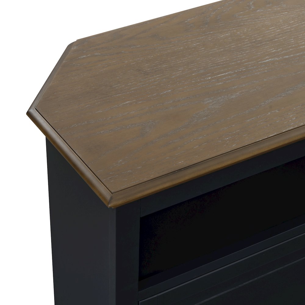 Christine 50" Corner TV Stand - Raised Panel Doors. Picture 1
