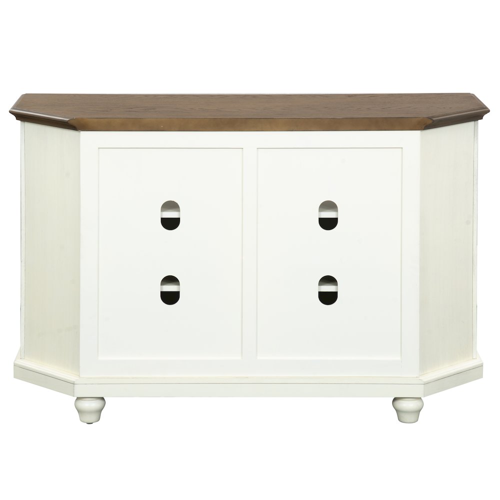 Christine 50" Corner TV Stand - Raised Panel Doors. Picture 5