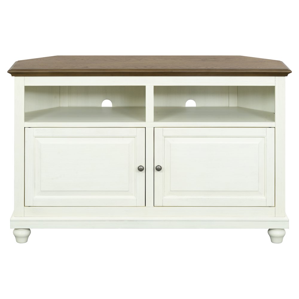 Christine 50" Corner TV Stand - Raised Panel Doors. Picture 3